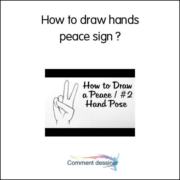 How to draw hands peace sign
